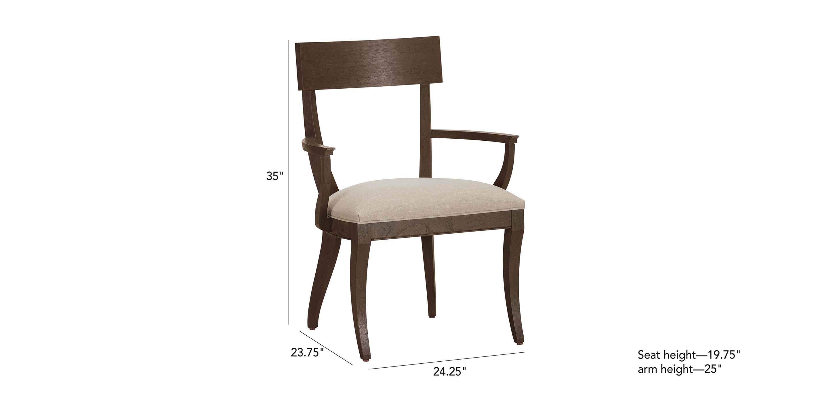 Klismos Oak Dining Armchair_1