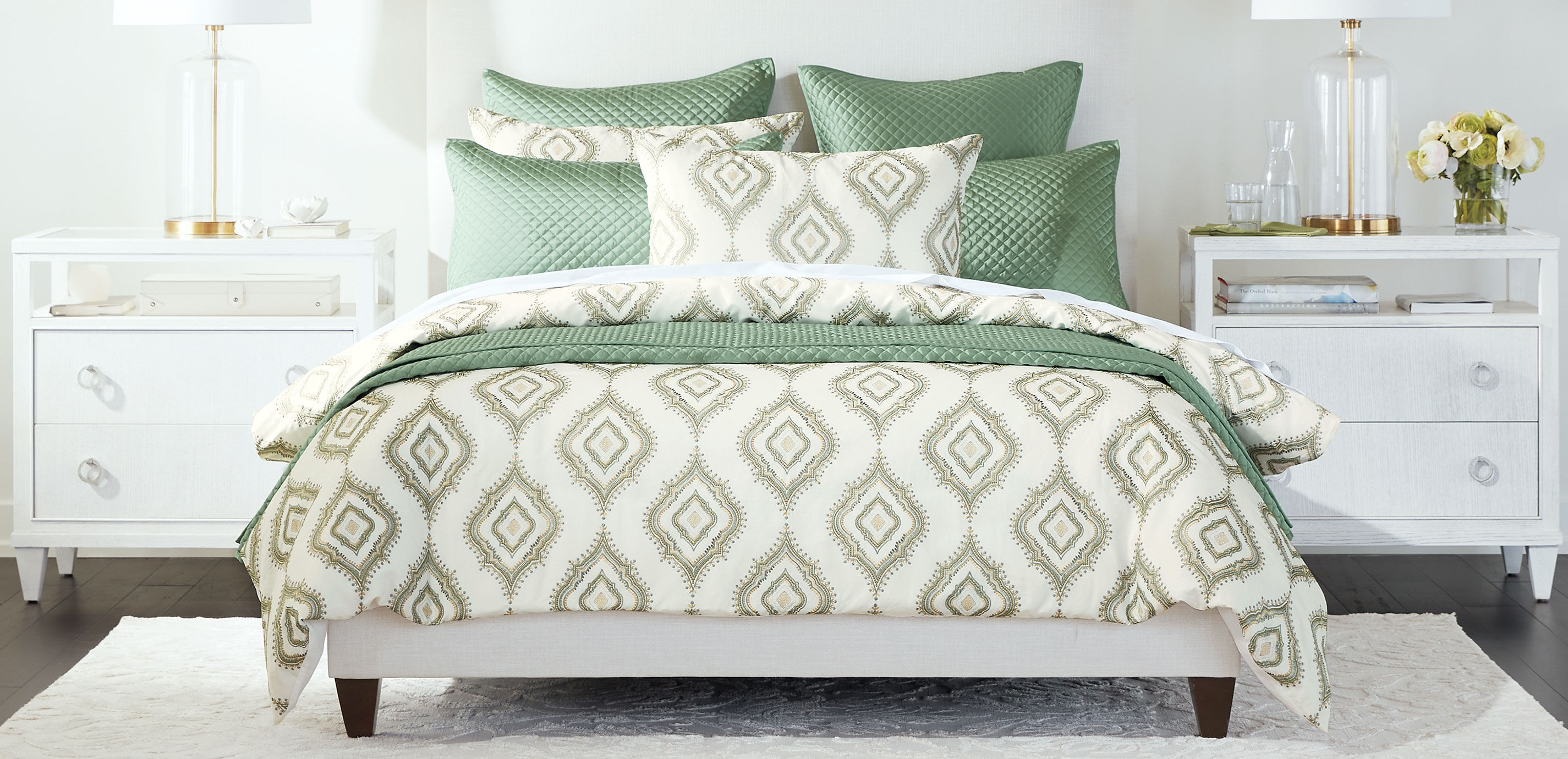 Salena Quilted Coverlet and Shams Set, Sage_8