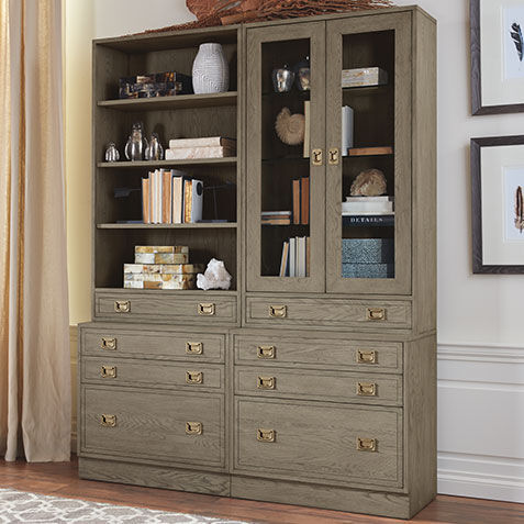 Callum Library Bookcase with File Cabinet Product Tile Hover Image 359311G2