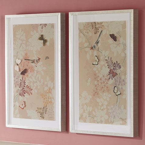 Triptych Pale Pink Chinoiserie Product Tile Hover Image 073252B