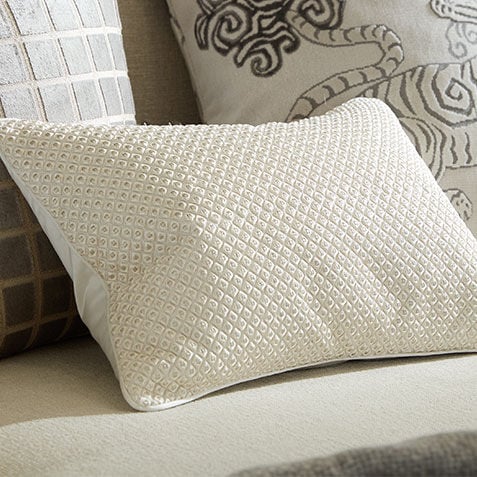 Embroidered Knot Lumbar Pillow Product Tile Hover Image 065693