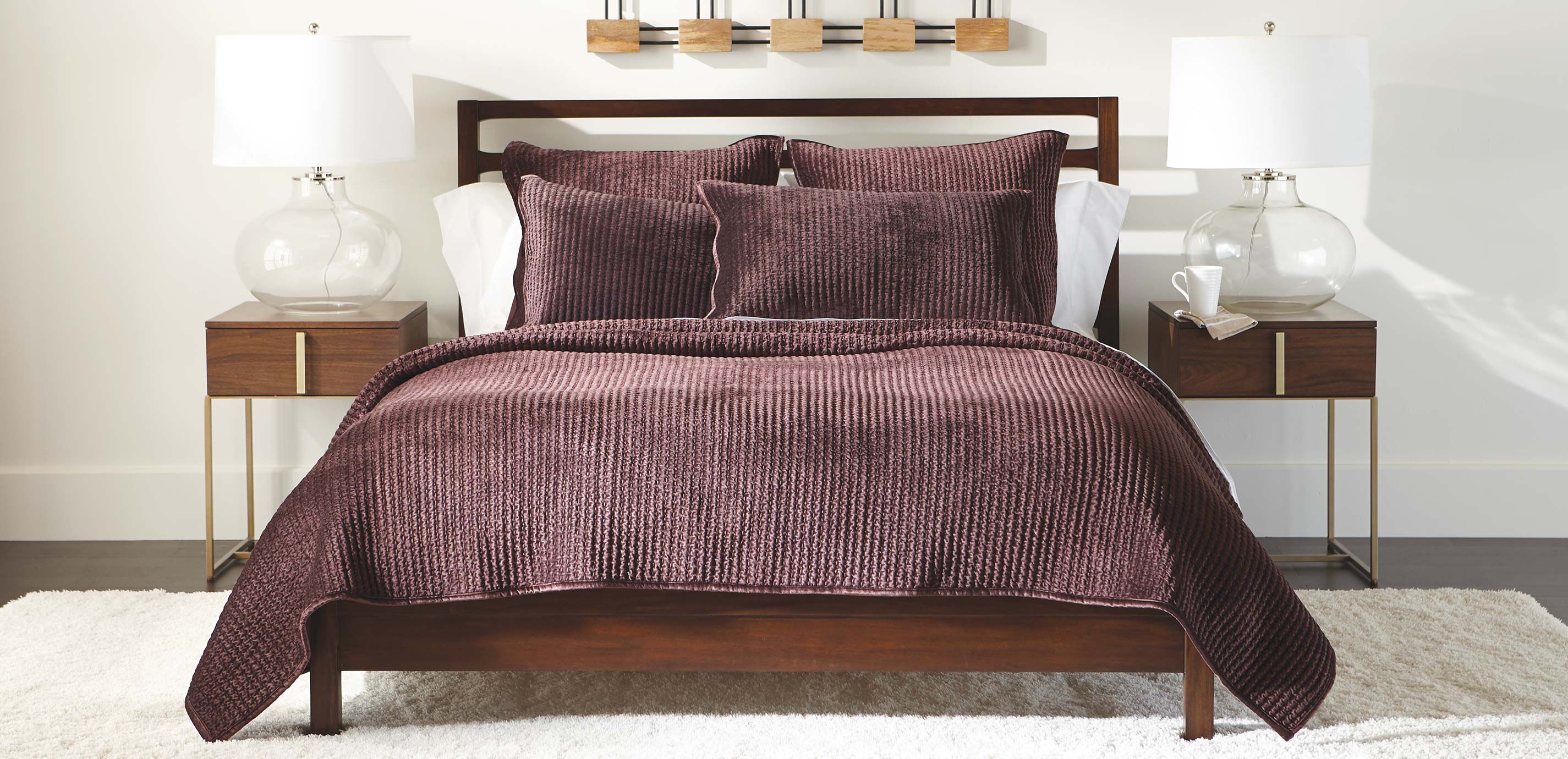 Velvet Beet Quilt and Shams
