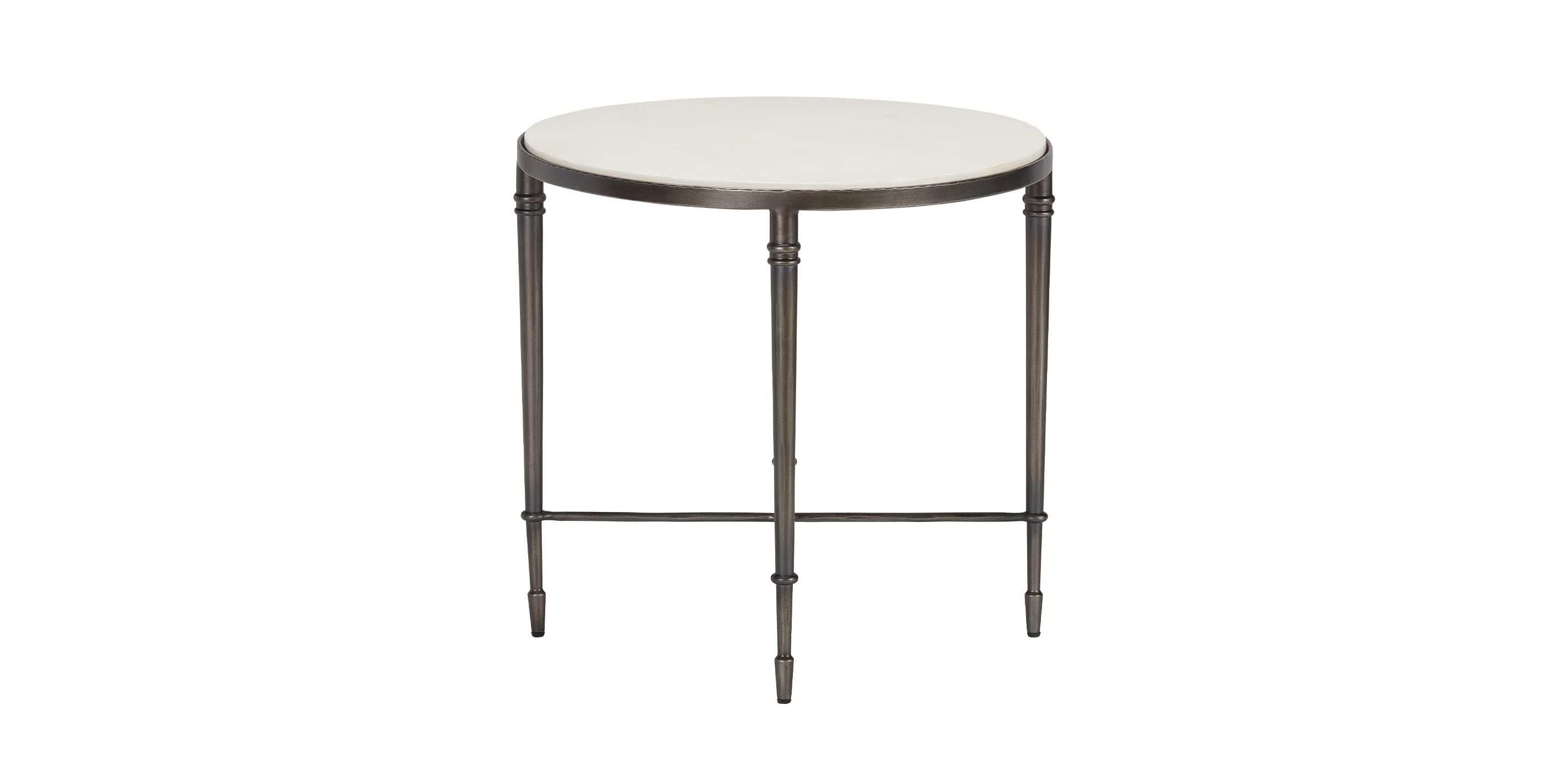 Valeria Stone-Top Oval End Table_3