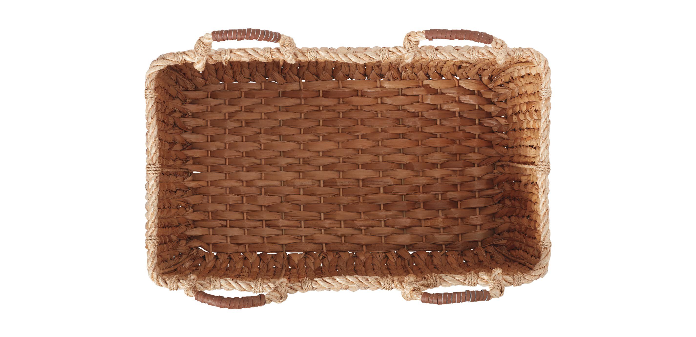 Seagrass Basket with Leather-Wrapped Handle_3