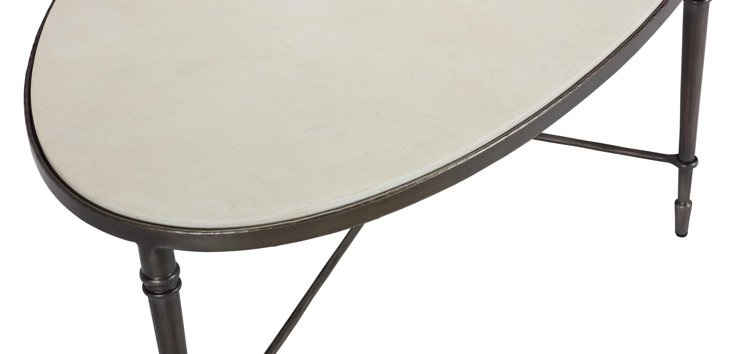 Valeria Stone-Top Oval Coffee Table_4