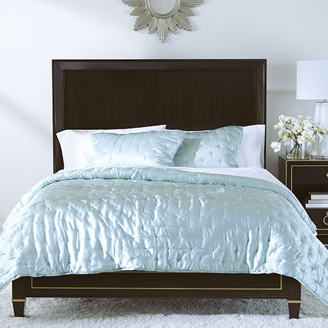 Washed Seaglass Silk Coverlet image