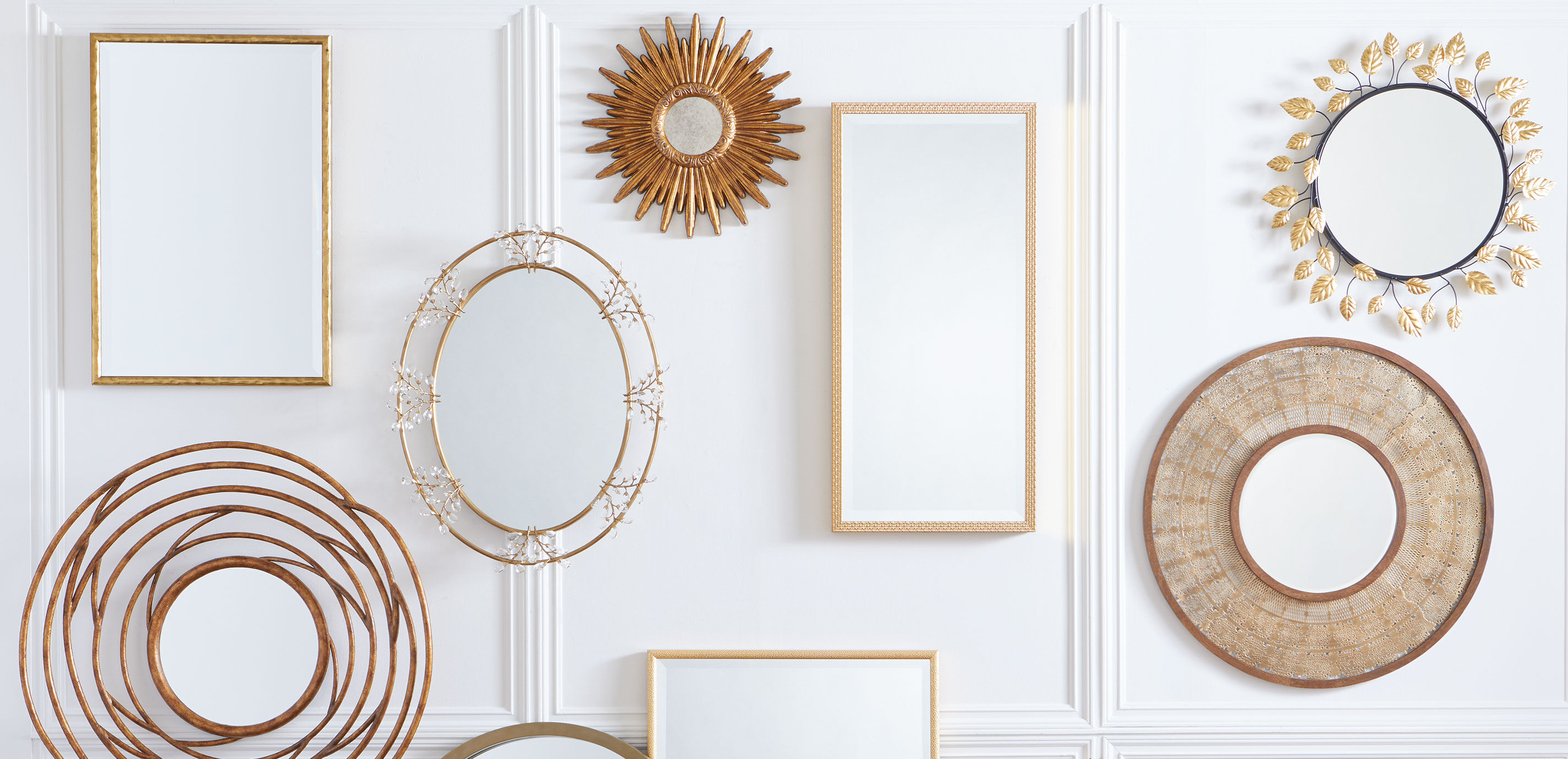 Miroir en forme d&rsquo;&eacute;toile dor&eacute;e 61&nbsp;cm_4