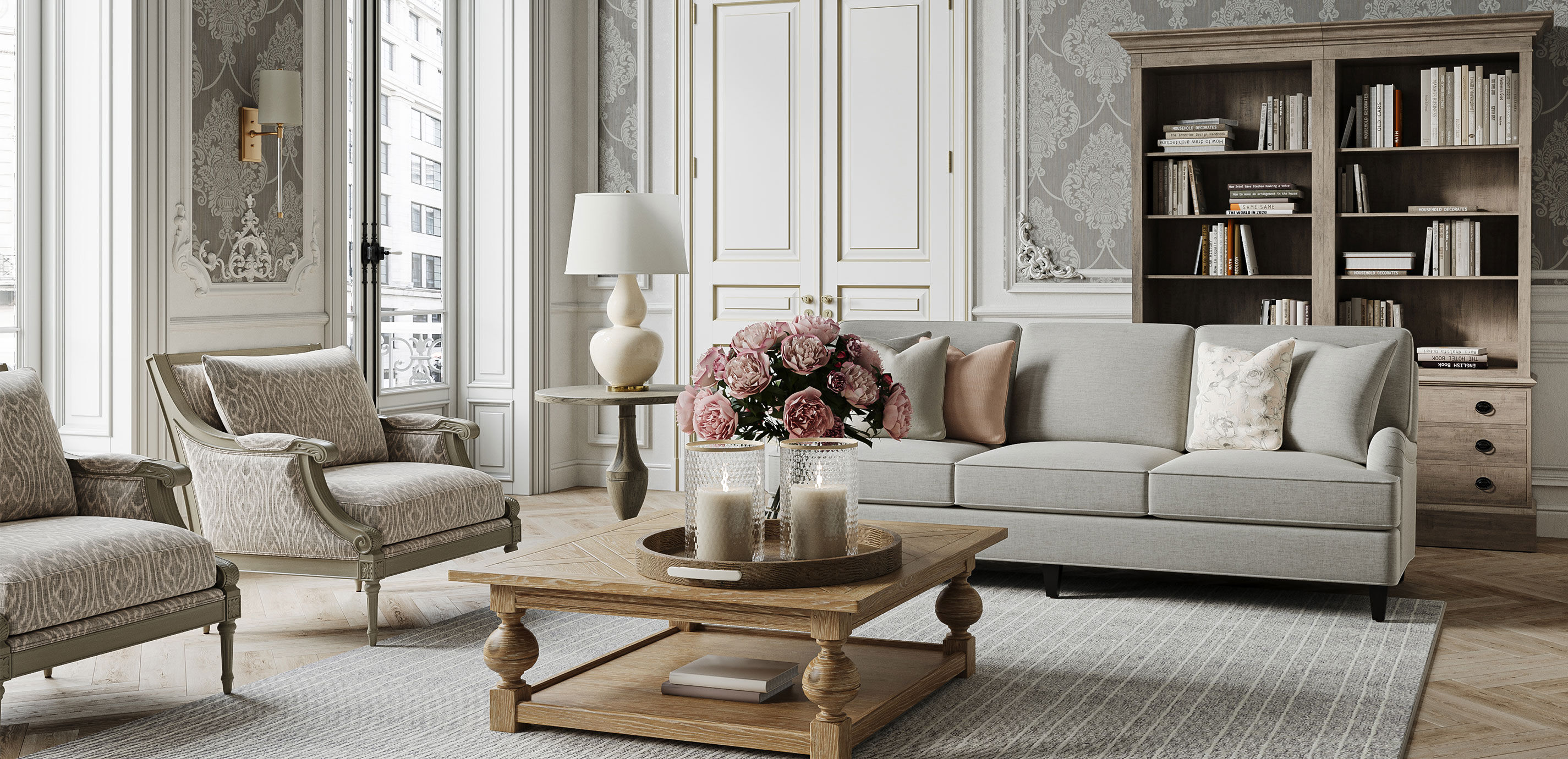 Joliet Sterling Fabric By the Yard_3