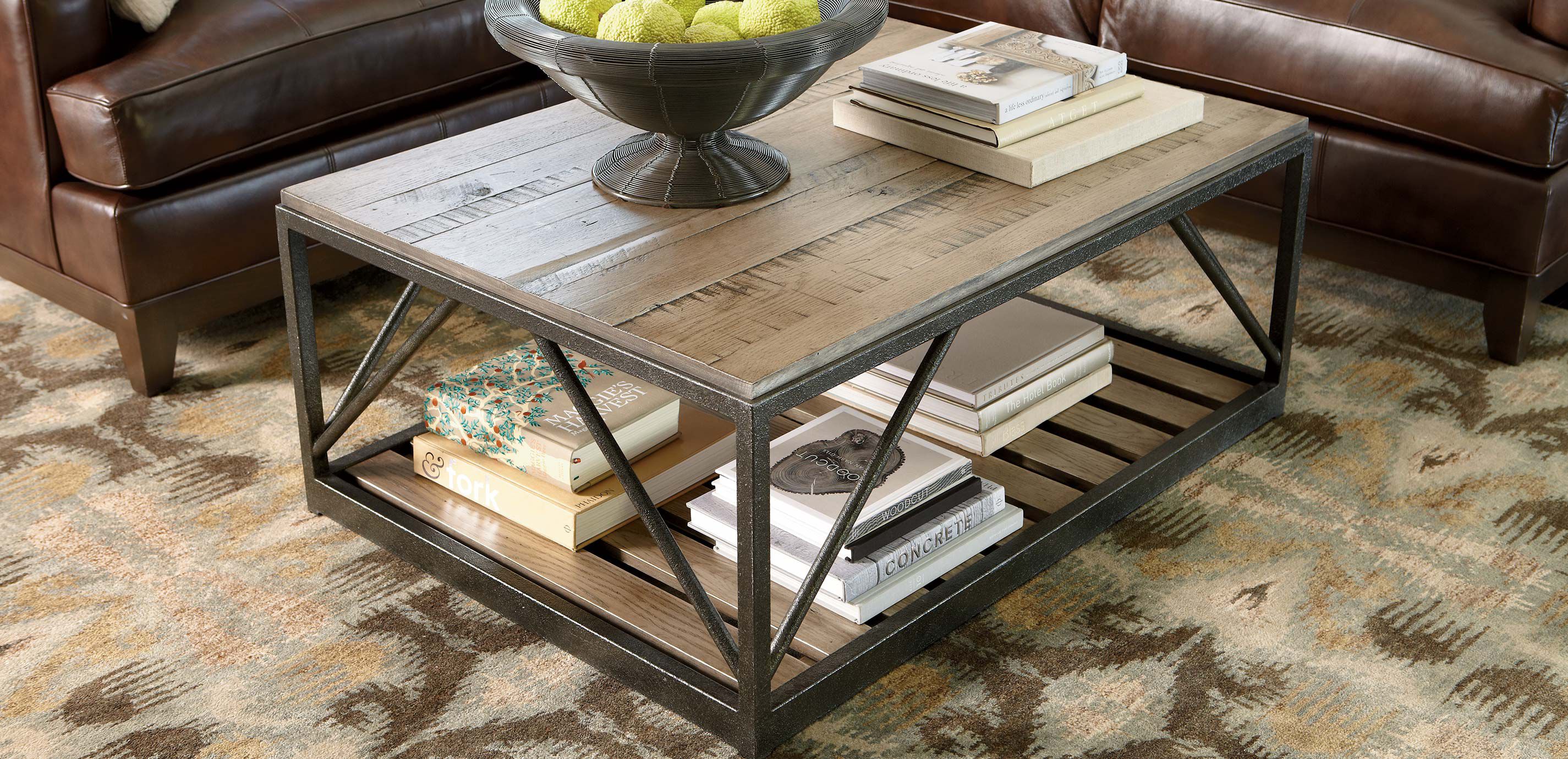 Beam Metal Base Coffee Table Coffee Tables Ethan Allen