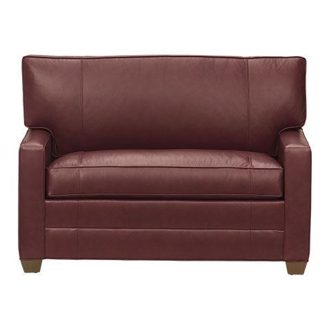 Bennett Track-Arm Leather Chair-and-a-Half Twin Sleeper image