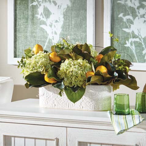 Hydrangeas and Lemons in Pot Product Tile Hover Image 443728
