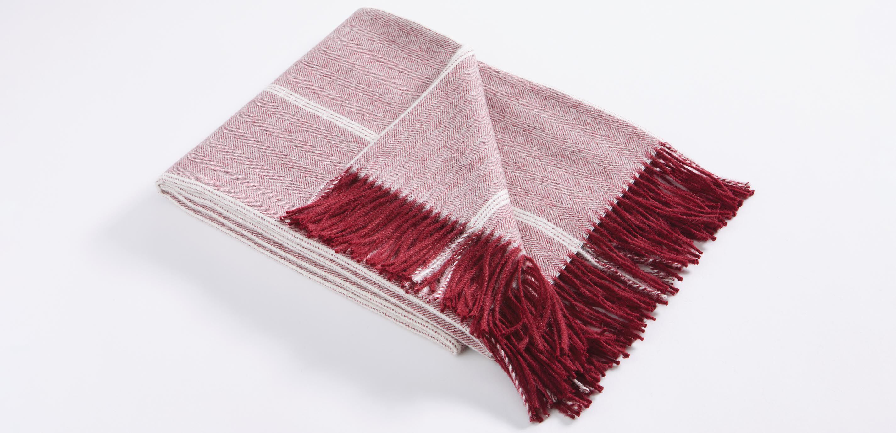 Herringbone Stripe Alpaca Throw_1