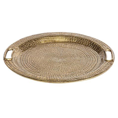Croco Tray, Brass image