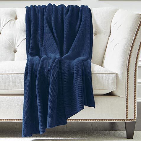 Mini Moss-Stitch Crochet Throw image