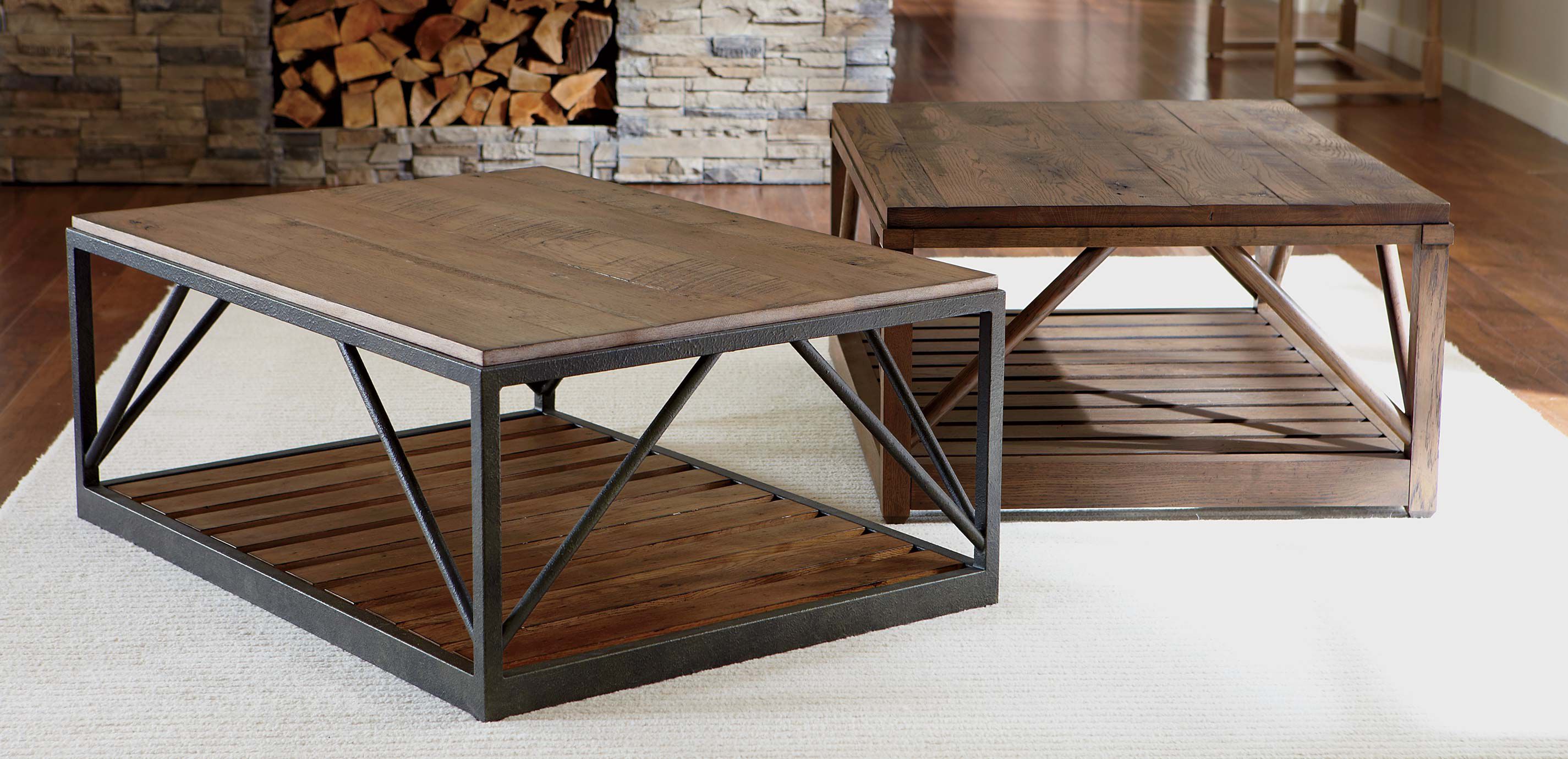 Beam Metal Base Coffee Table Coffee Tables Ethan Allen