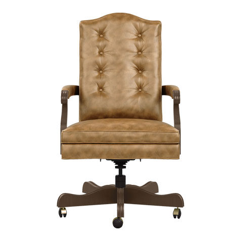 Harvard Leather Desk Chair image