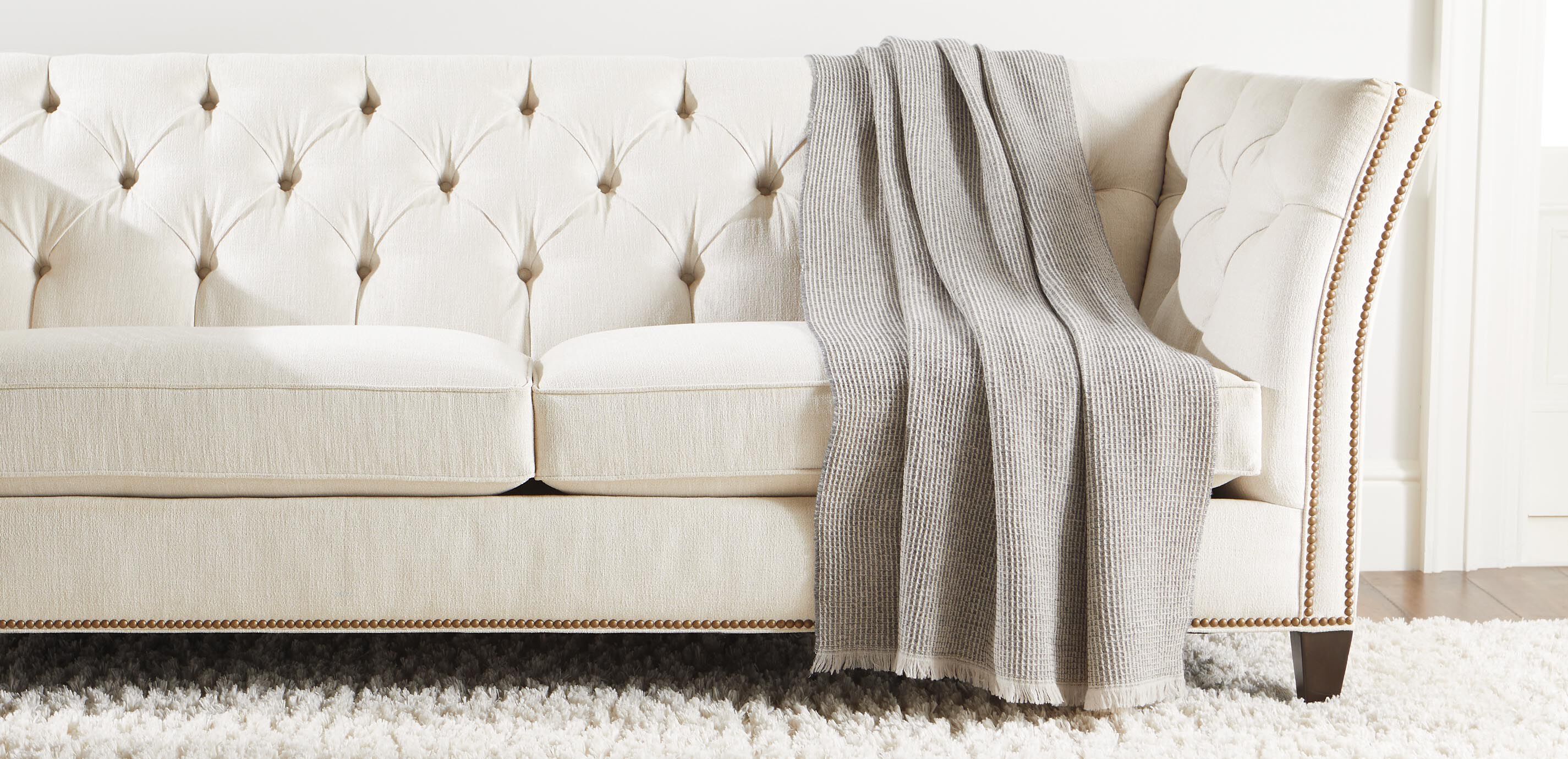 Rossi Waffle-Knit Wool Throw