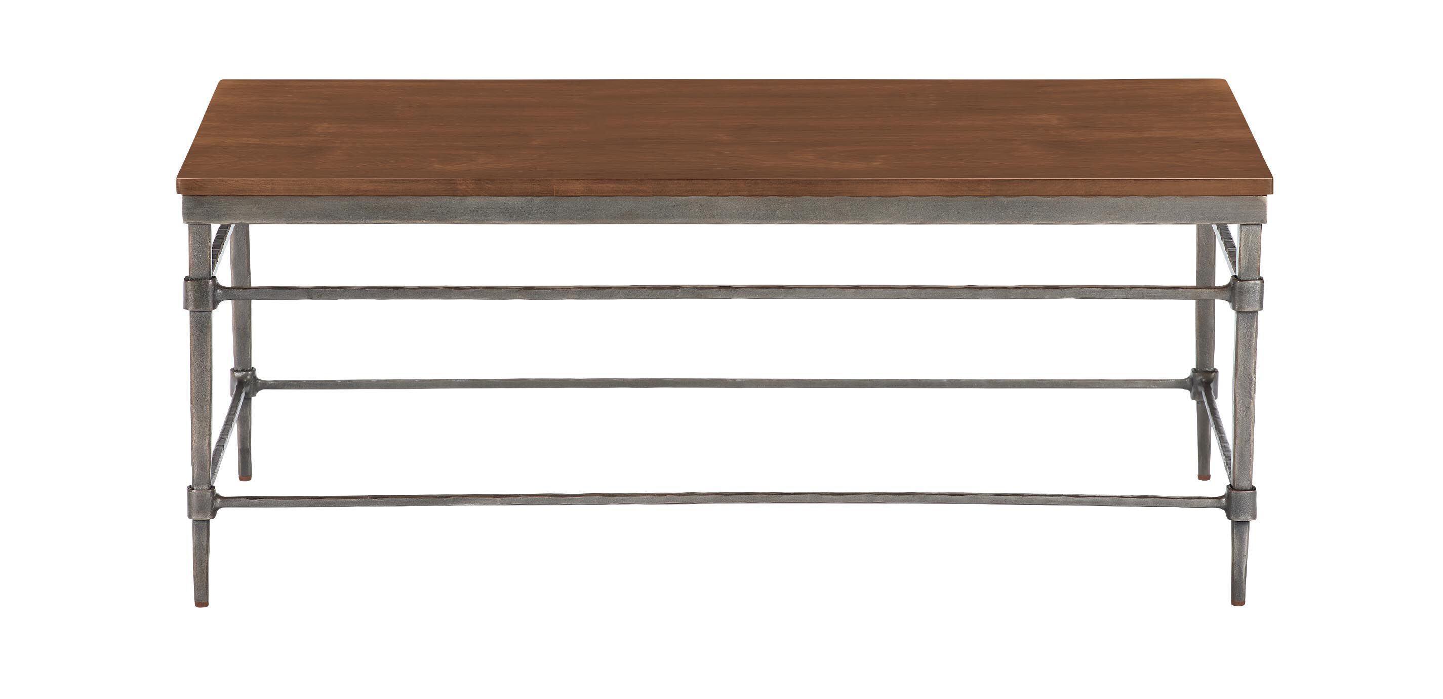 Vida Rectangular Wood-Top Coffee Table