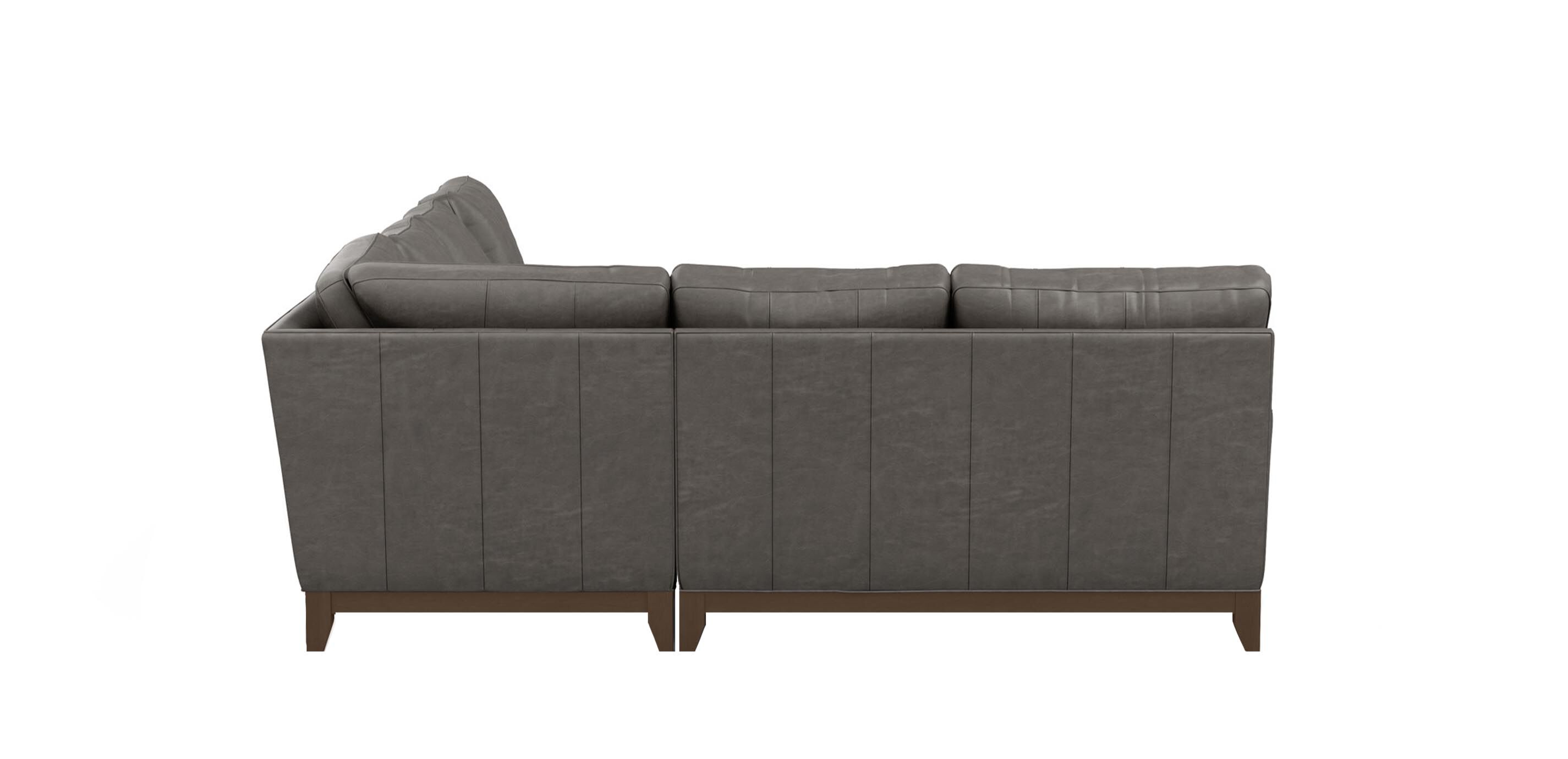 Arcata Five-Piece Leather Sectional with Chaise_4