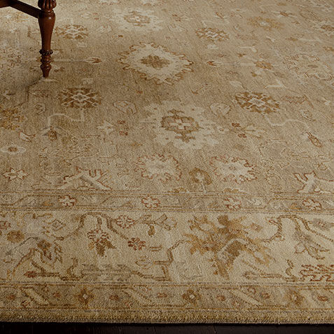 Oushak Rug, Light Gold/Ivory Product Tile Hover Image 041518