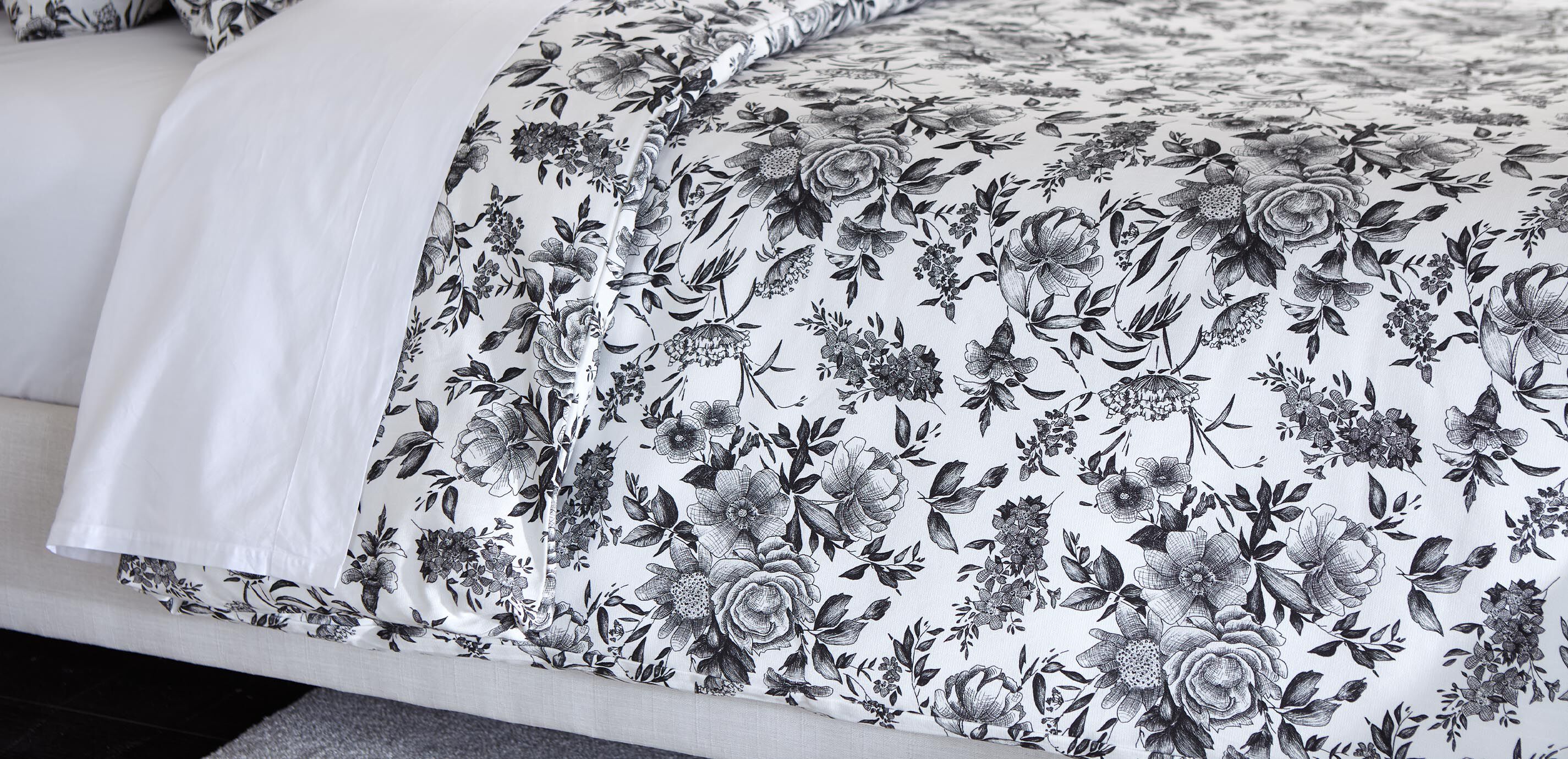 Black & White Printed Duvet Cover Set_3