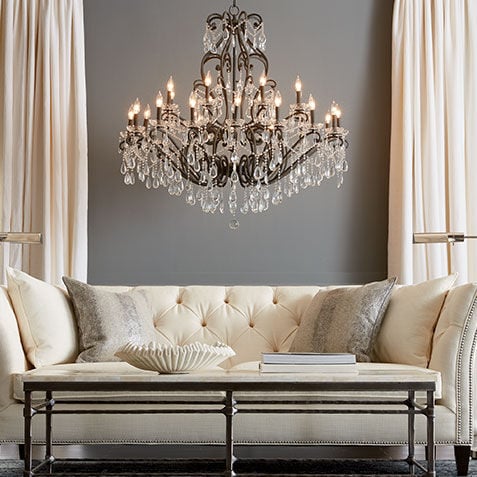 Whitney Slate Grand Chandelier Product Tile Hover Image 093644