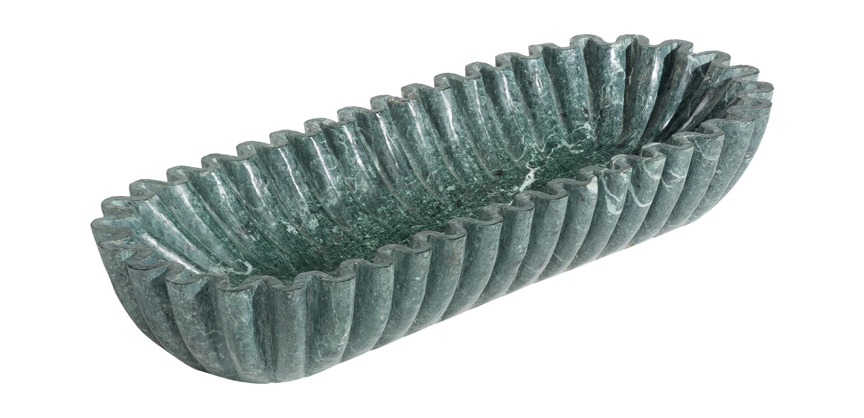 Green Linear Marble Bowl_1