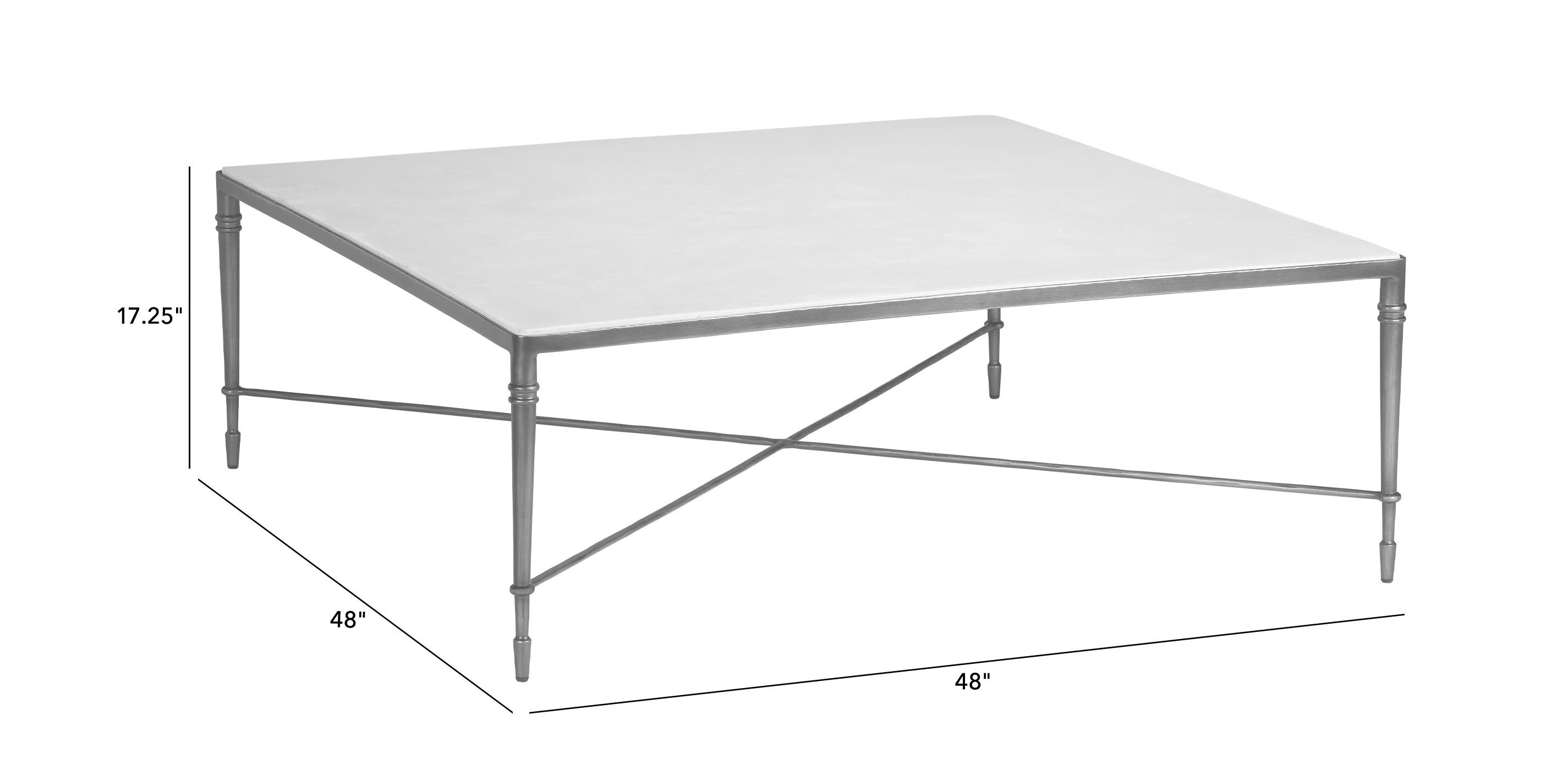 Valeria Stone-Top Square Coffee Table_2