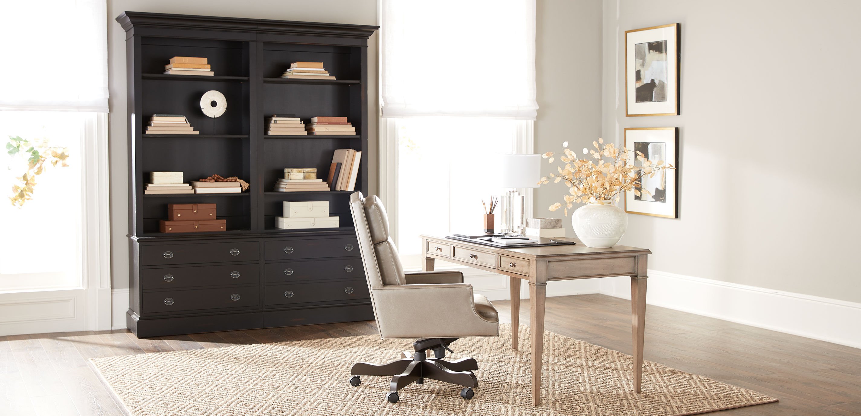 Custom Square-Corner Home Office Desk_3