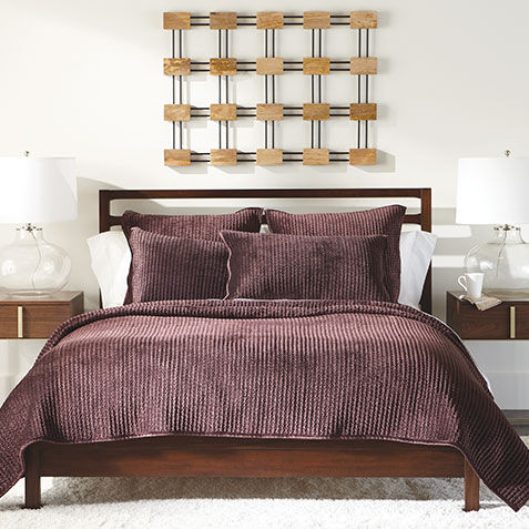 Velvet Beet Quilt and Shams image