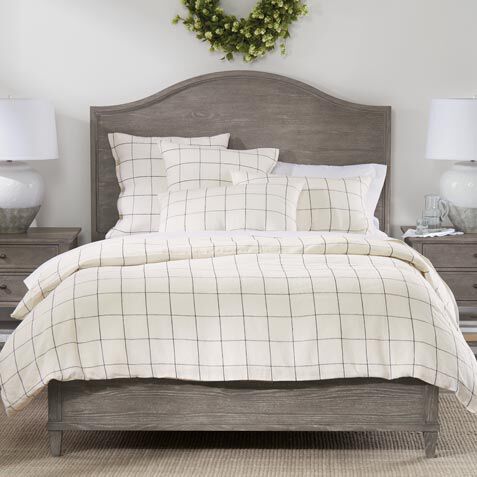 Linen Windowpane Duvet Cover and Sham image
