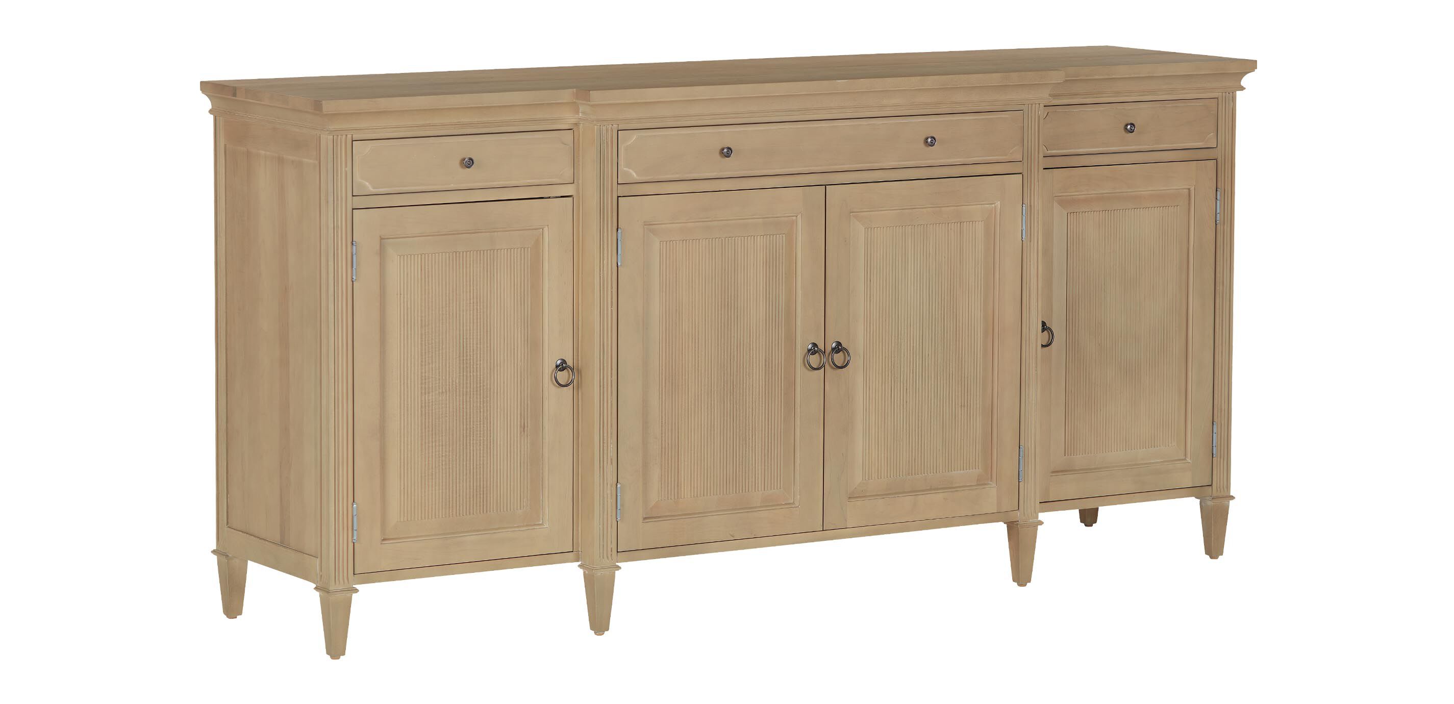 Davos Four-Door Wood Buffet with Breakfront Detail_2