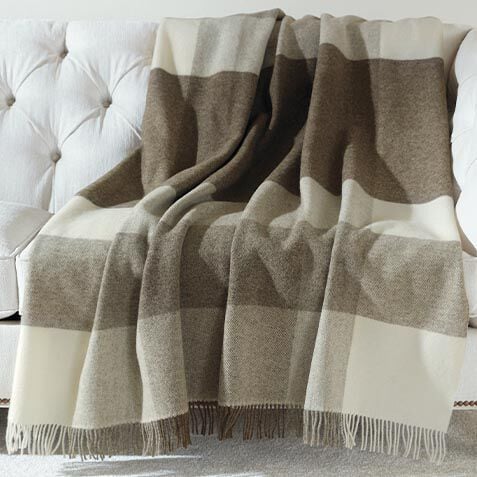 Merino Check Throw image 031644MST