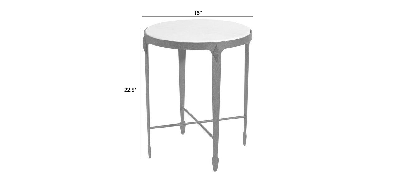 Jaca Marble Top Accent Table_1