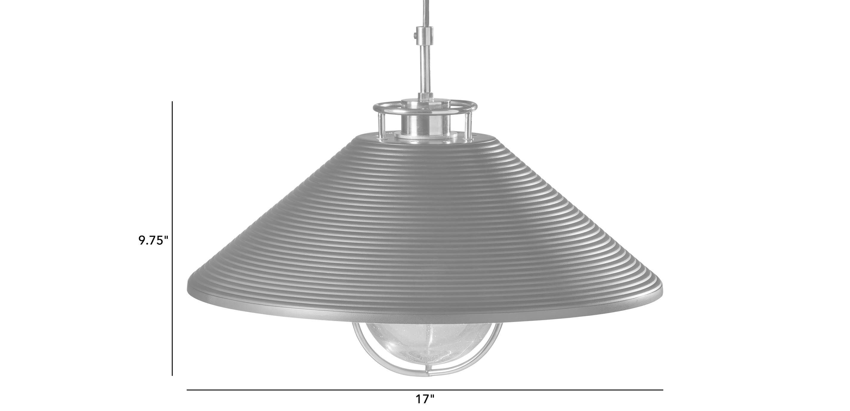 Dune Black-and-Brass Ribbed Pendant Light_5