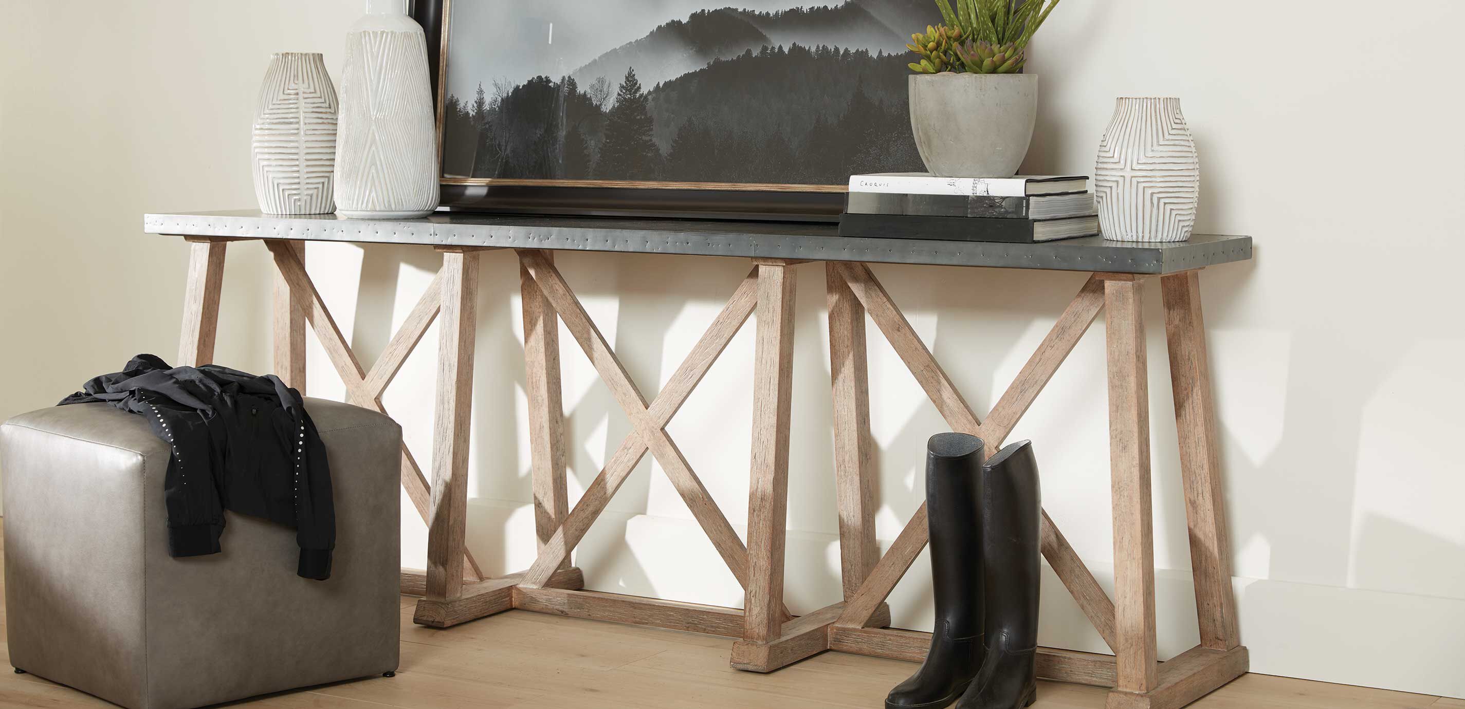 Bruckner Metal-Top Console Table_7