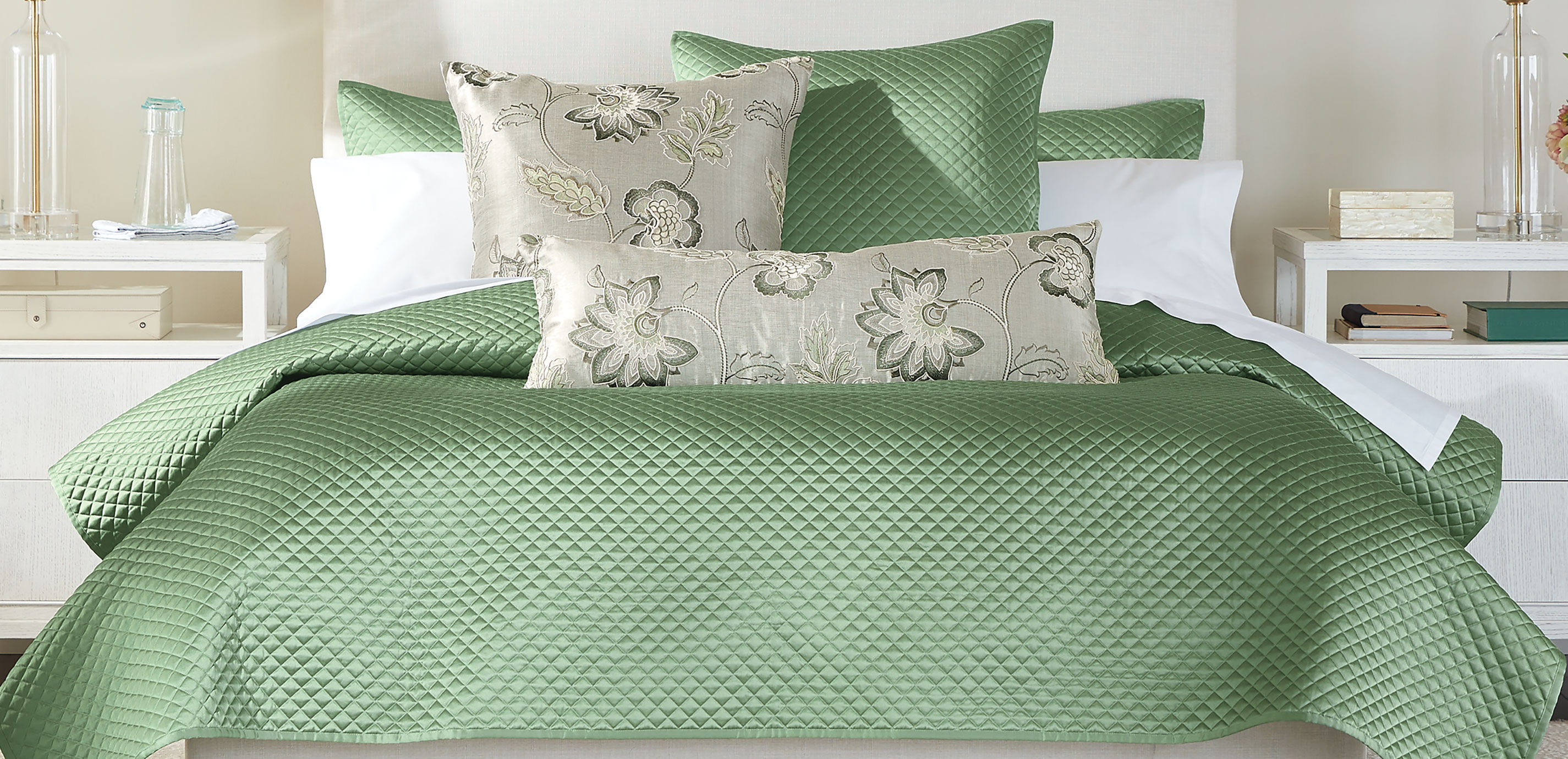 Salena Quilted Coverlet and Shams Set, Sage_6