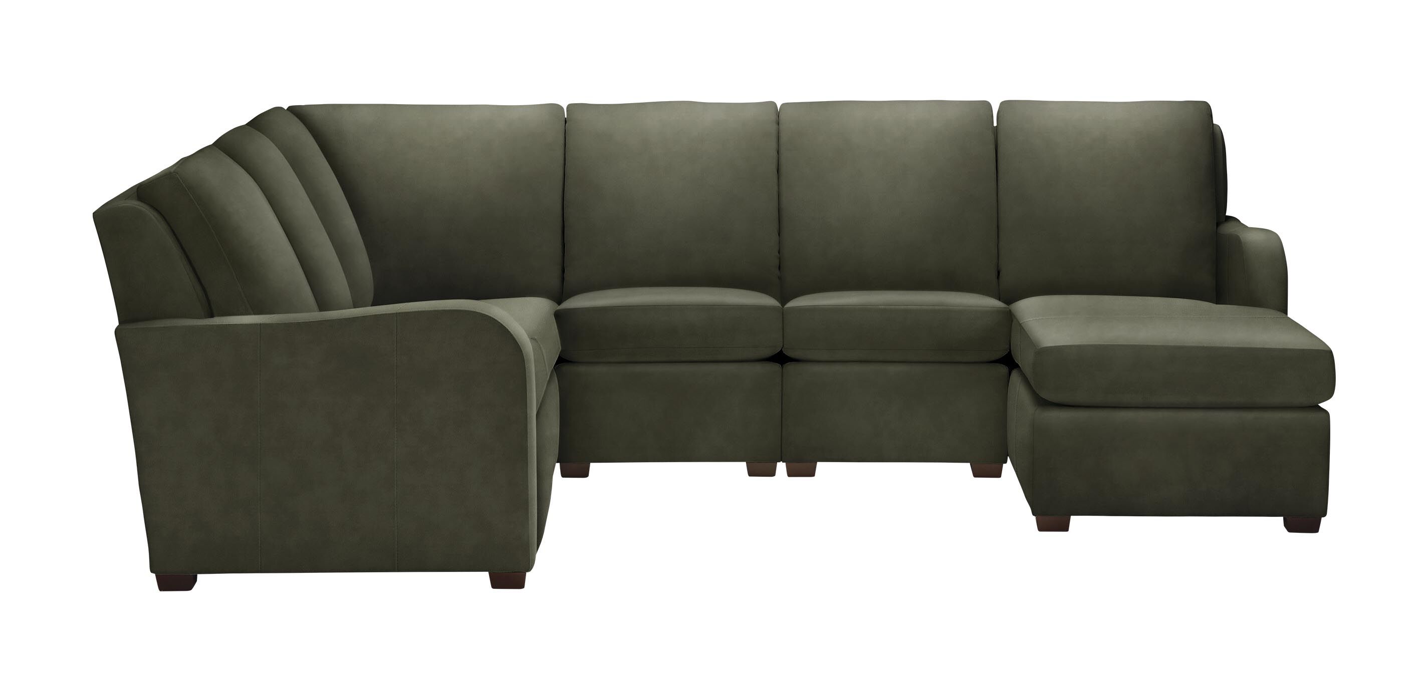 Jennings Leather Six-Piece Motion with Chaise