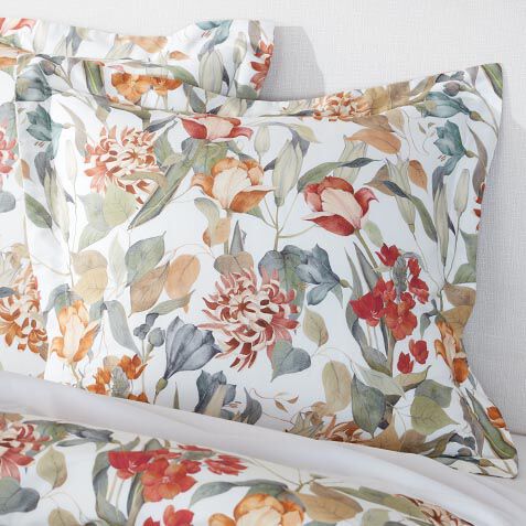 Autumn Garden Euro Sham image
