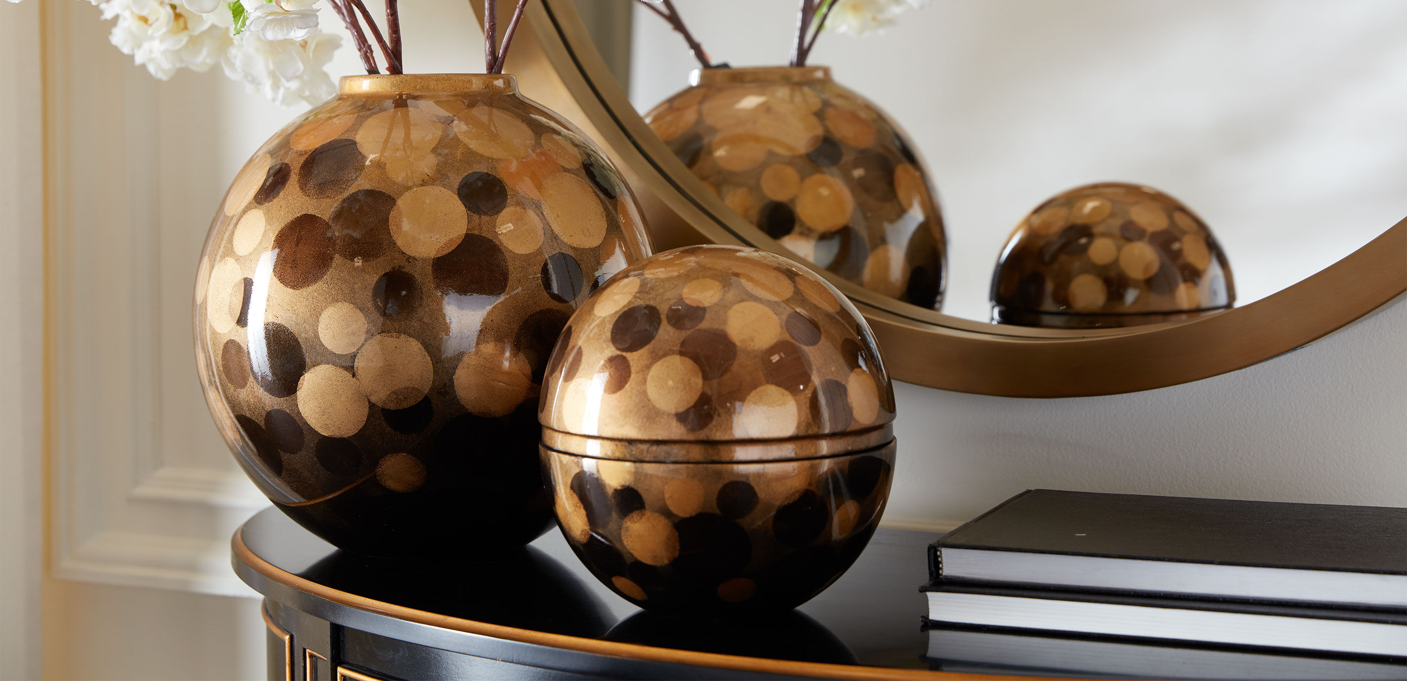 Copper Tones Spotted Vase_4