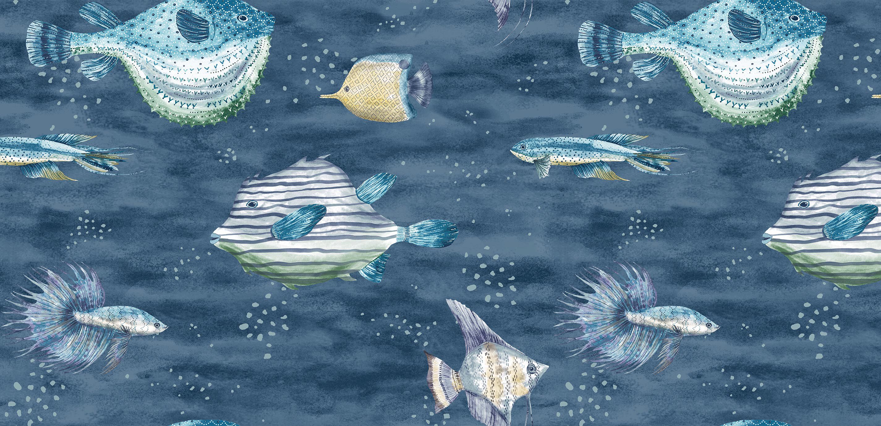 Friendly Fish Wallpaper