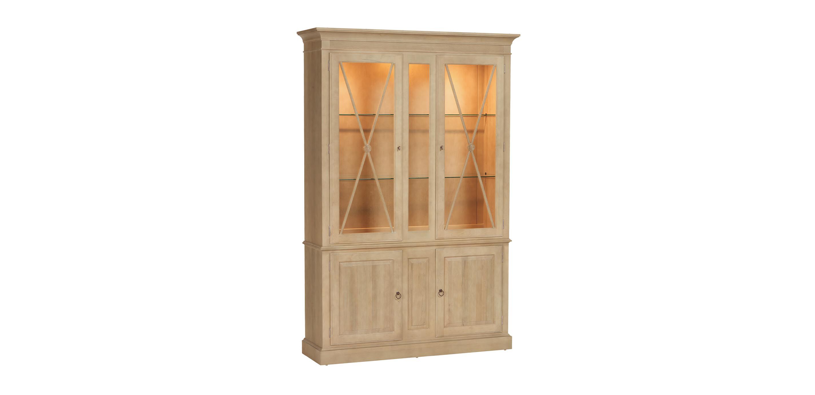 Davos Tall Display Cabinet with Glass Doors_2