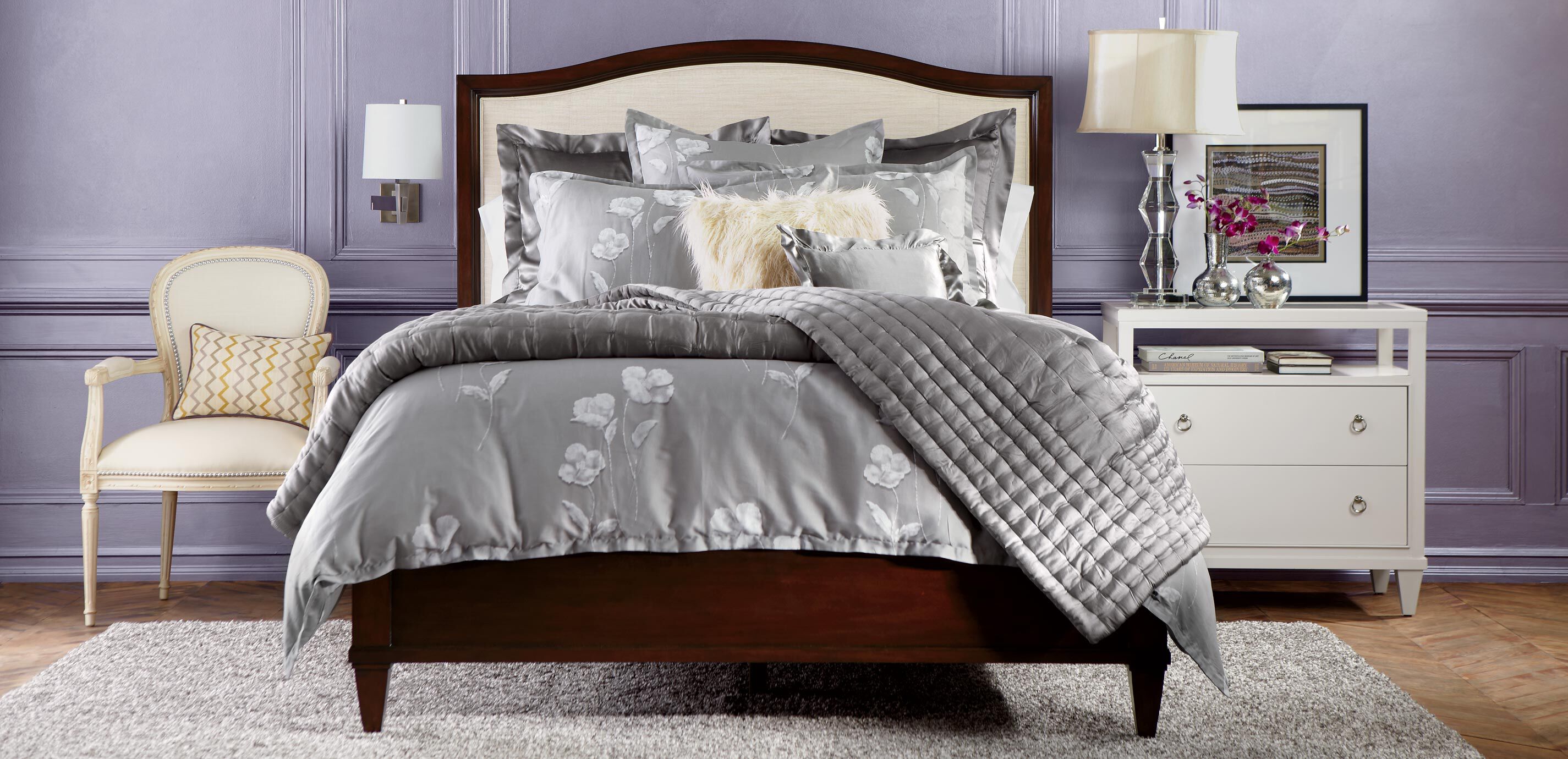 Heston GlassTop Night Table Ethan Allen GlassTop Night Tables