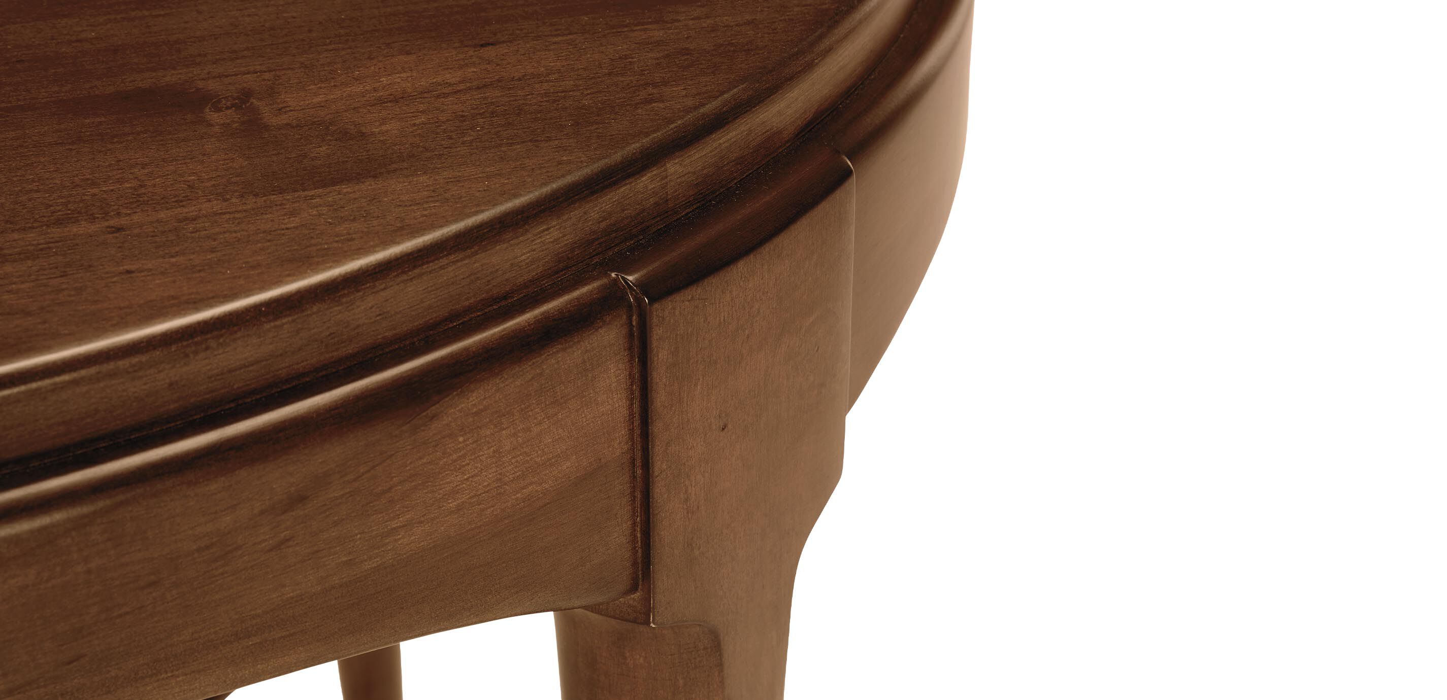 Draper Oval Wood Midcentury End Table_3