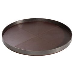 Round Bronze & Leather Tray Recommended Product