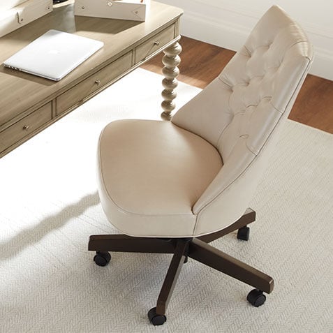 Shaine Tufted Leather Desk Chair Product Tile Hover Image 722076