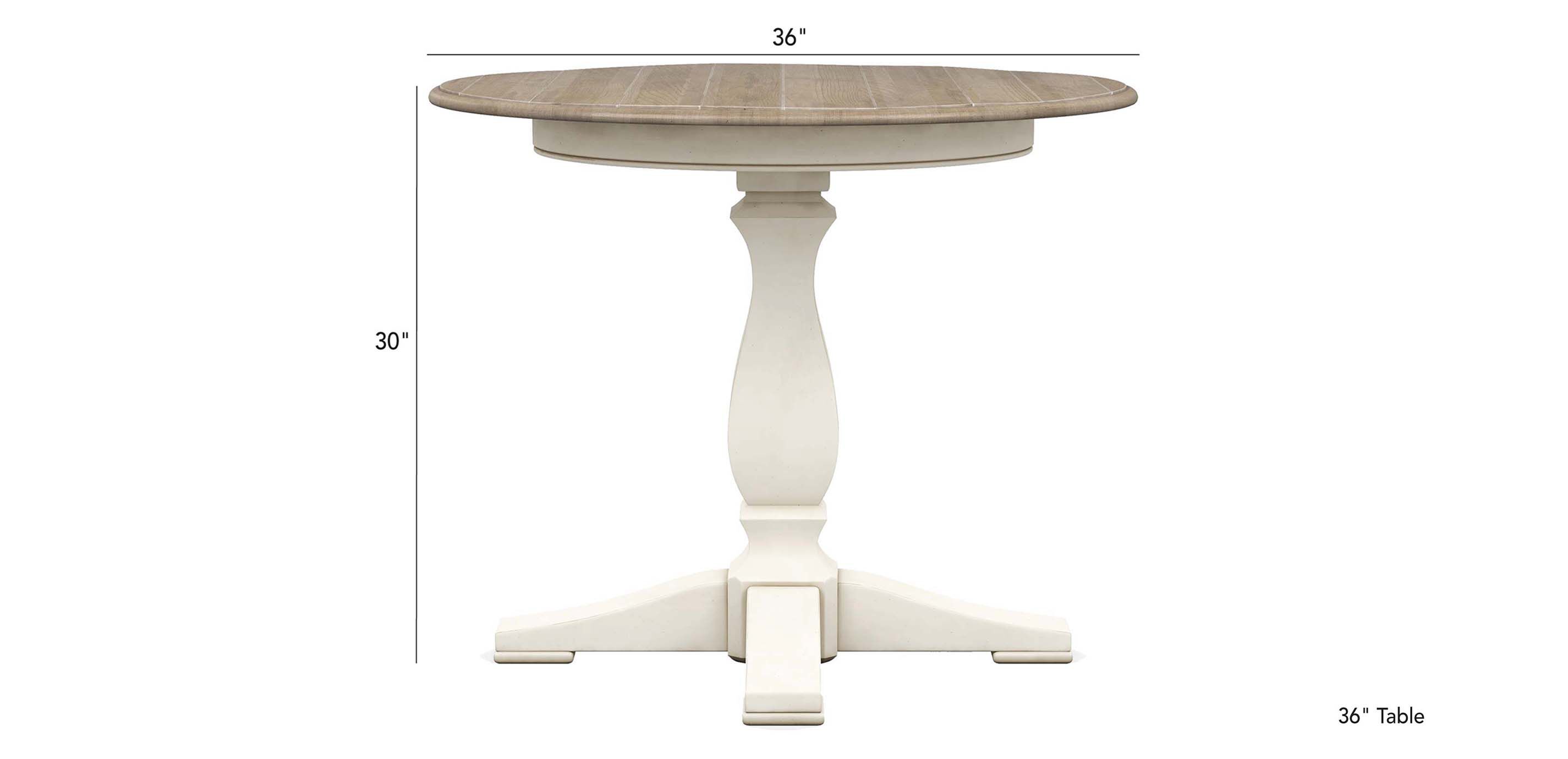 Cameron Rustic Round Dining Table_1