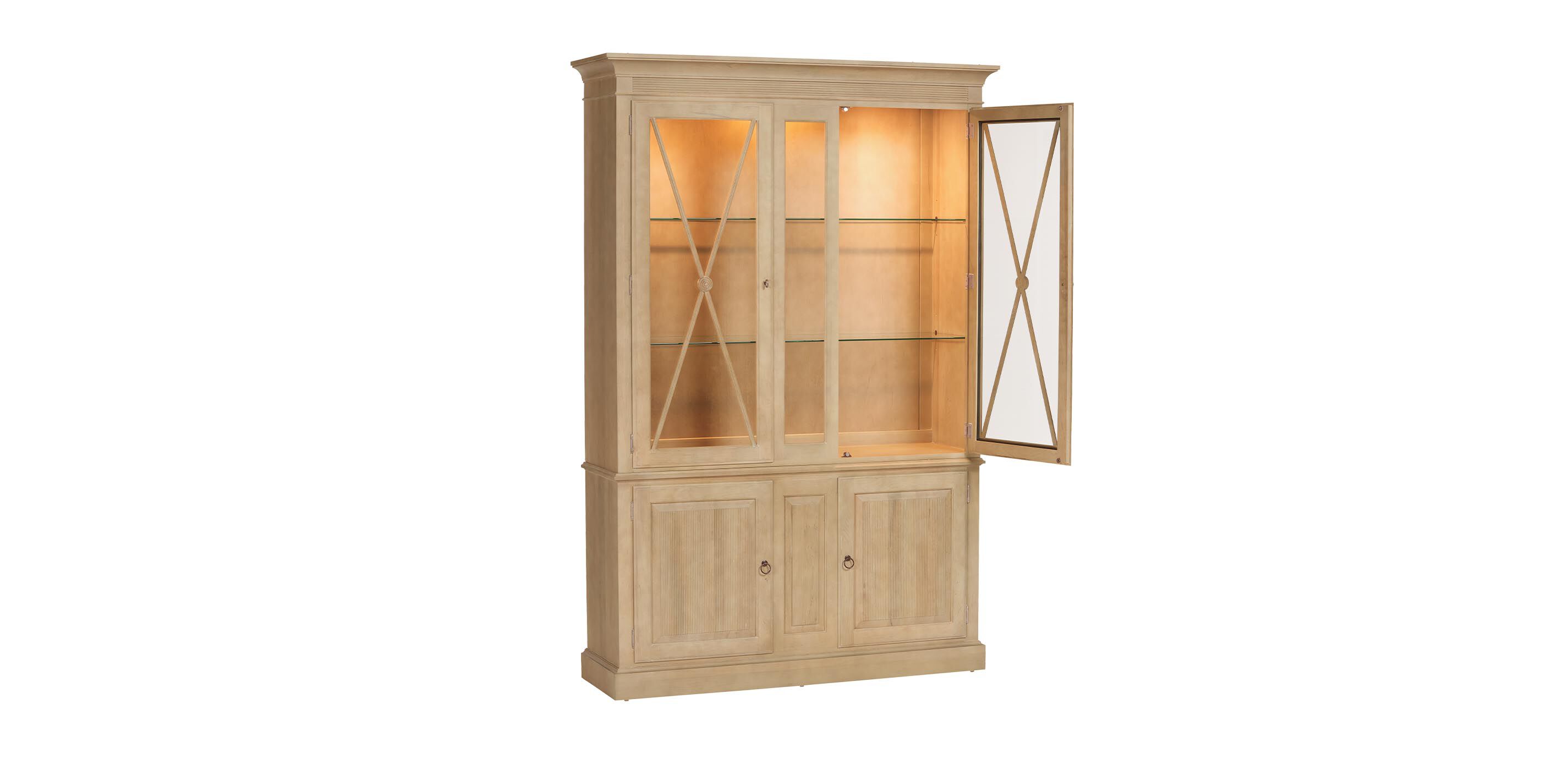 Davos Tall Display Cabinet with Glass Doors_3