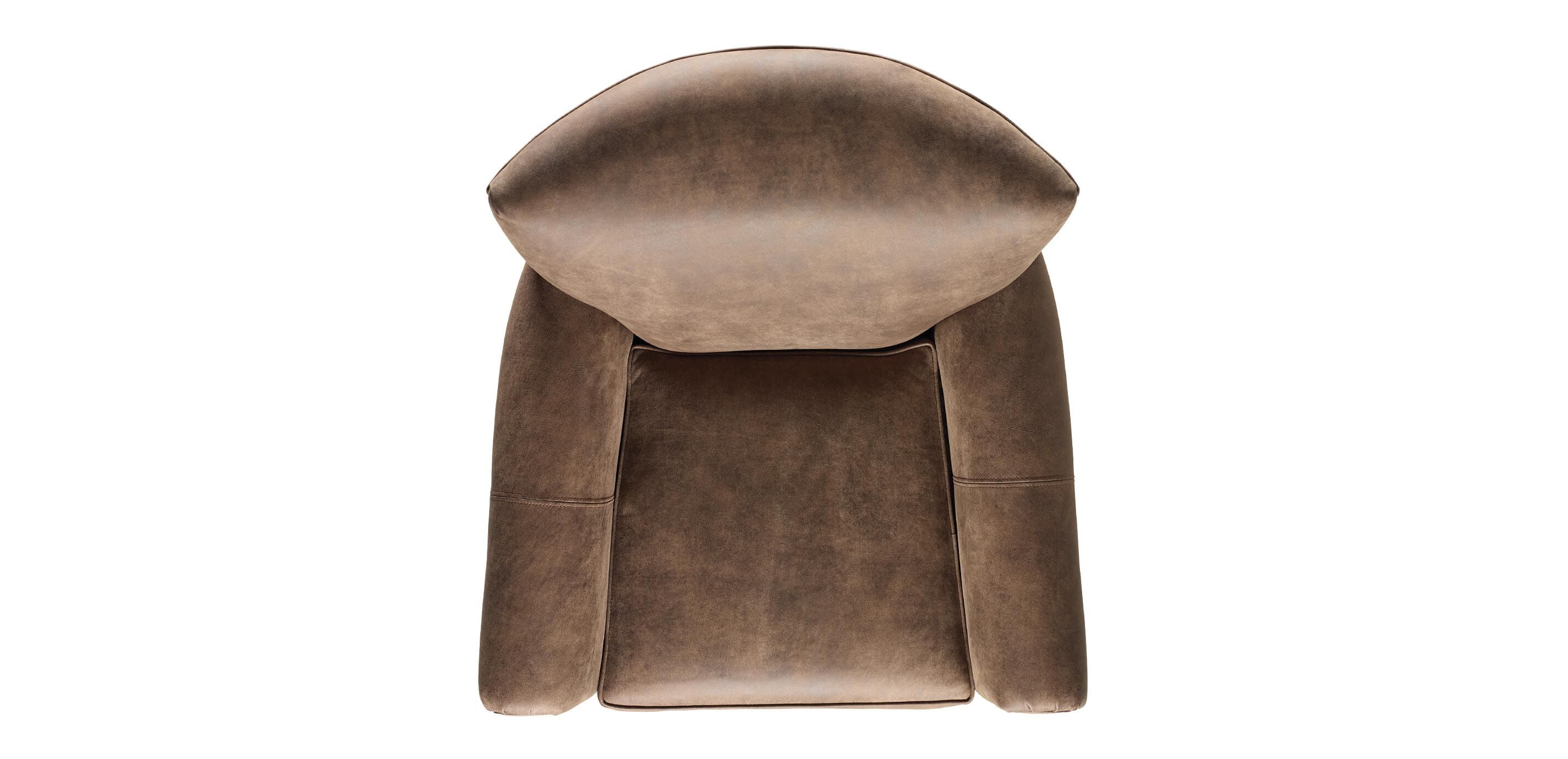Turner Leather Roll-Arm Swivel Chair_4
