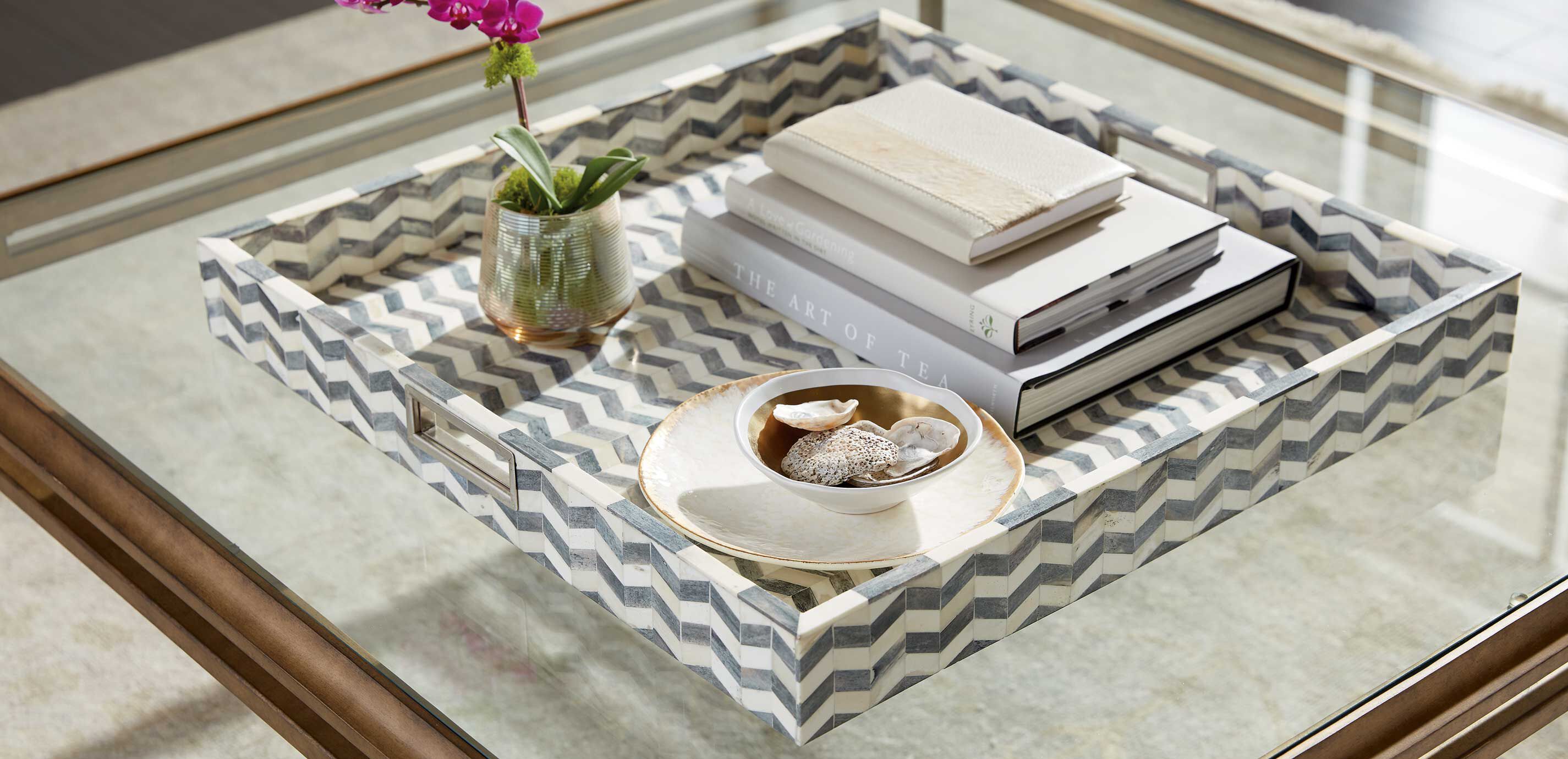 Chevron 24" Square Bone Tray_4